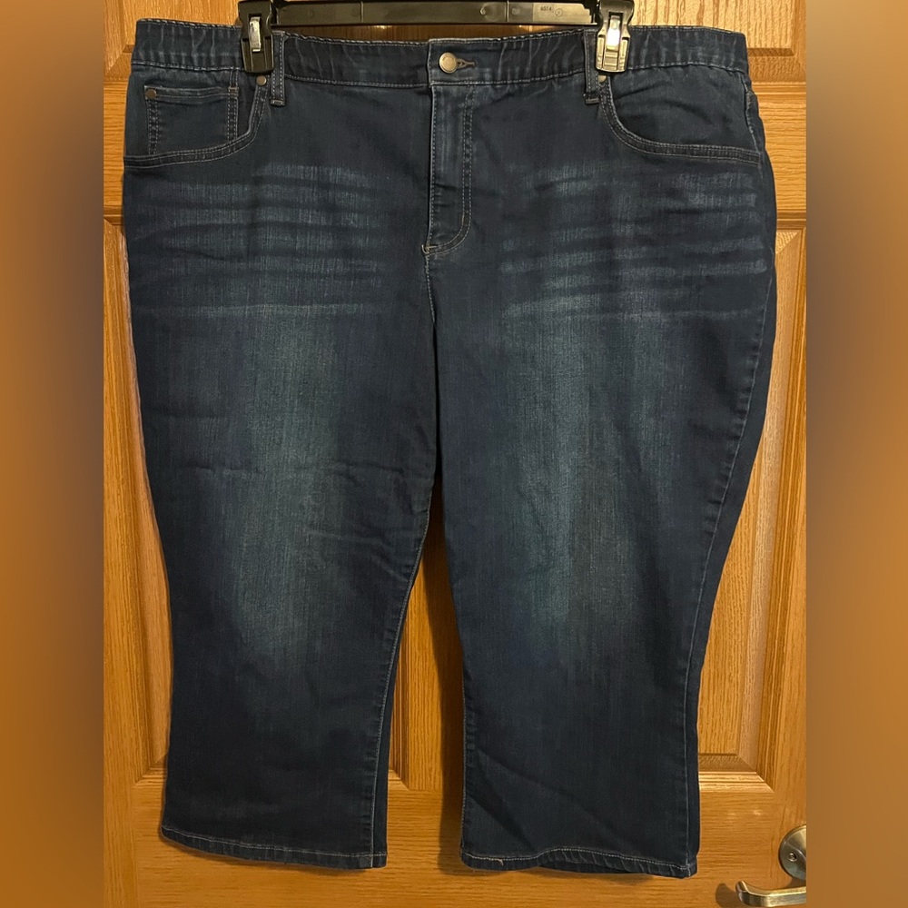 Kim Roger plus size Denim Capris